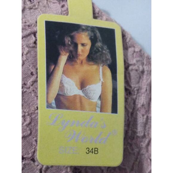 NWT Lynda's World Size 34B Rose Lace Underwire Front Close Bra - Picture 4 of 7